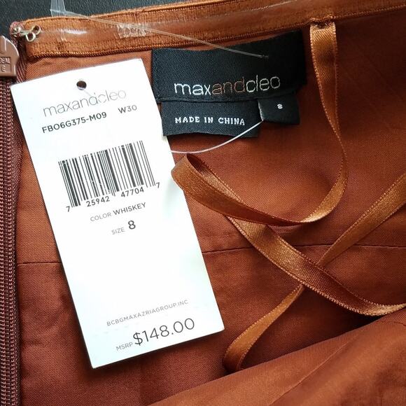 Max & Cleo Strapless Copper Dress - Picture 5 of 6